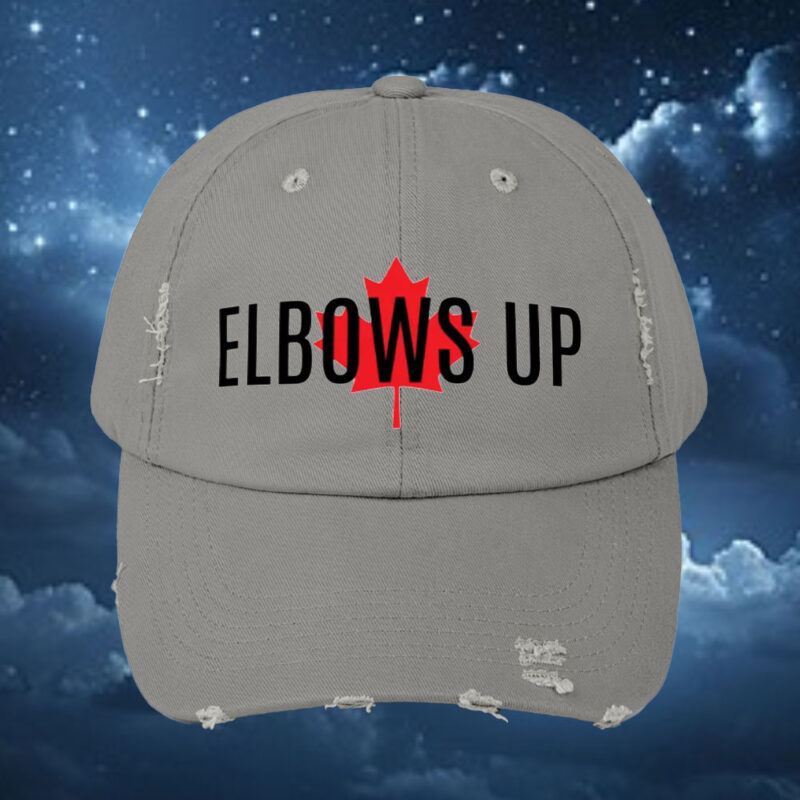 ELBOWS UP CANADA - Canada Proud Hockey Quote Patriotic Hat, Canada Is Not for Sale Hat