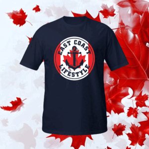 East coast lifestyle Canada flag 2025 T-Shirt