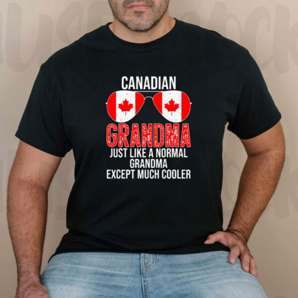 Canadian Grandma Canada Flag T-Shirt