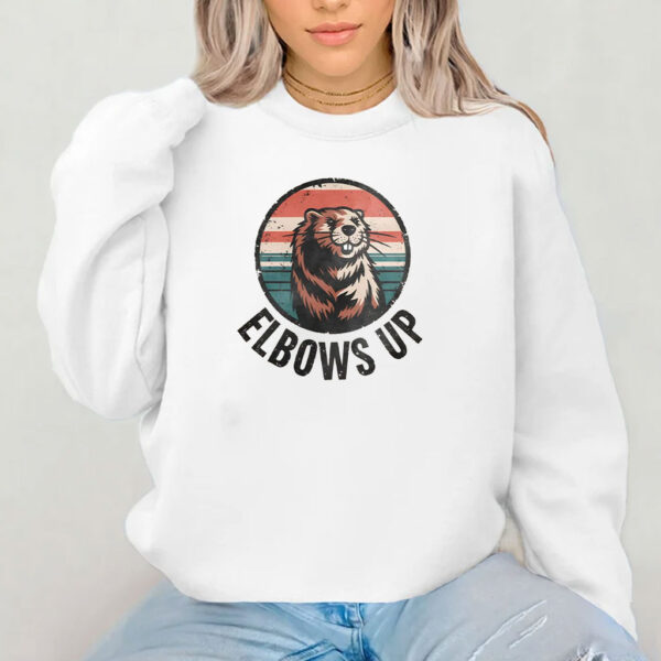 Elbow Up Proud Canadian Beaver True North Tshirt