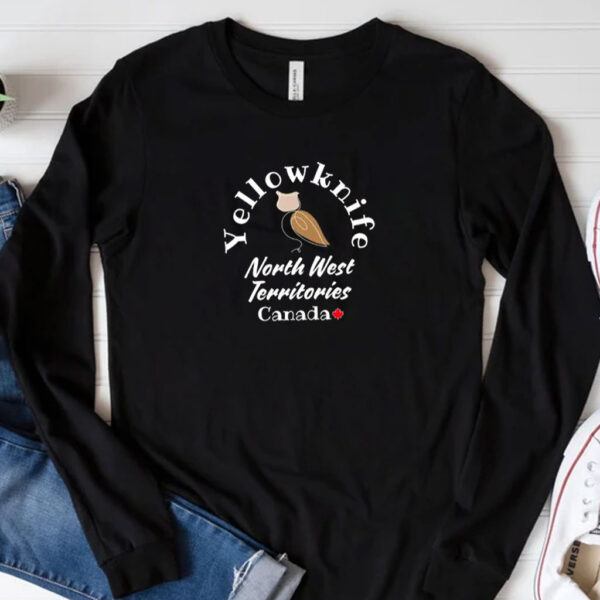 Yellowknife North West Territories Canada, Owl, Elbows Up Shirt