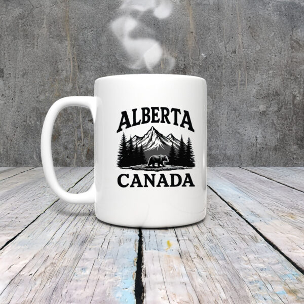 Alberta Canada Bear & Mountain Mugs
