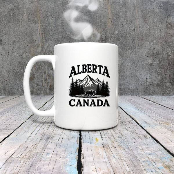 Alberta Canada Bear & Mountain Mug