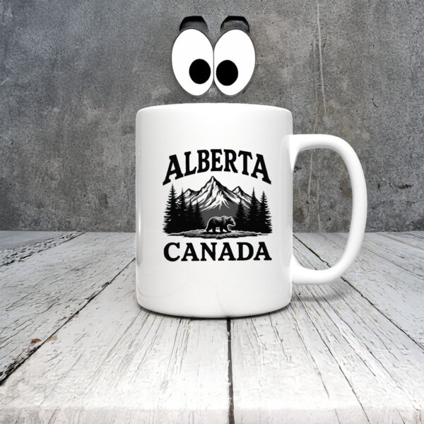 Alberta Canada Bear & Mountain Mugs