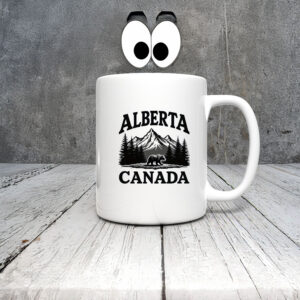 Alberta Canada Bear & Mountain Mug