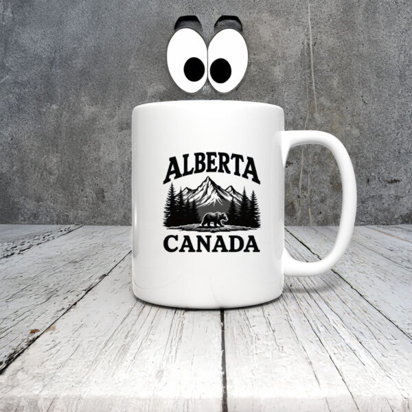 Alberta Canada Bear & Mountain Mug
