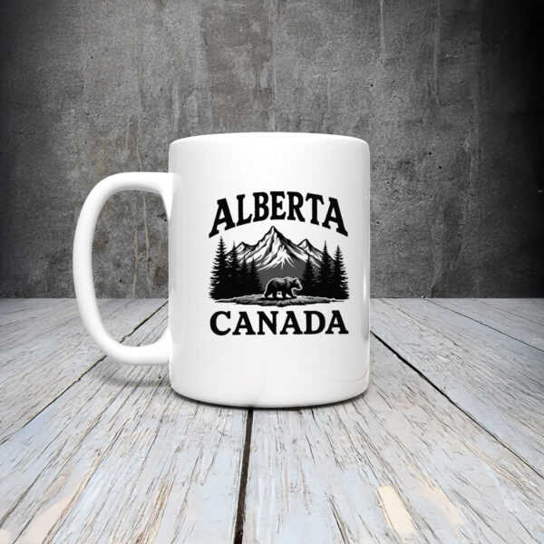 Alberta Canada Bear & Mountain Mugs
