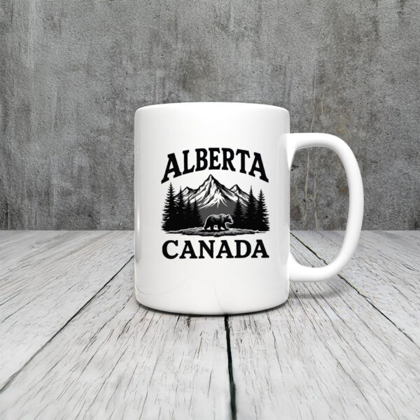 Alberta Canada Bear & Mountain Mugs