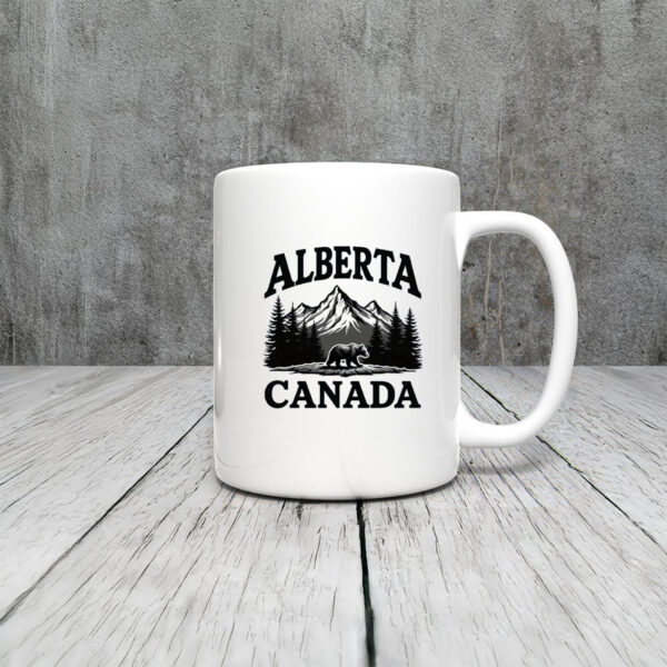 Alberta Canada Bear & Mountain Mug