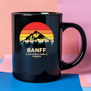 Banff Canadian National Park Retro Souvenir Mug