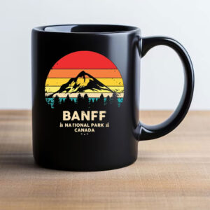 Banff Canadian National Park Retro Souvenir Mug