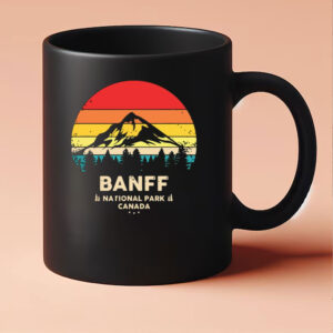 Banff Canadian National Park Retro Souvenir Mug
