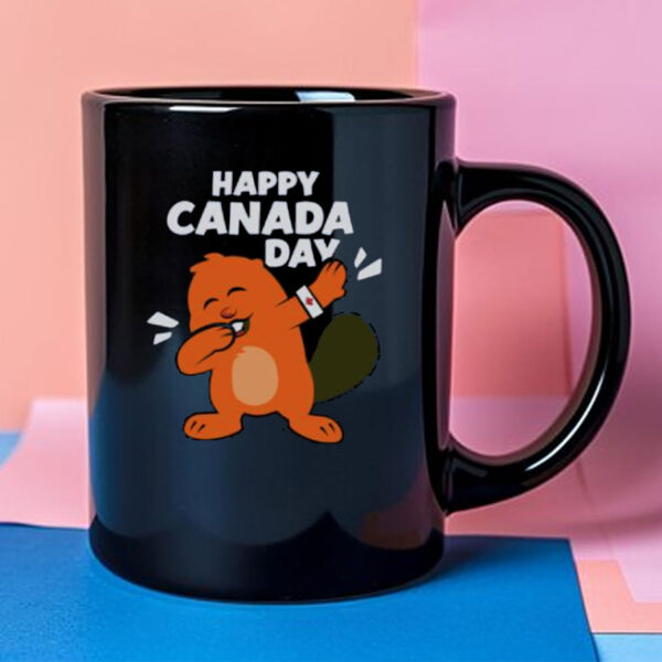Beaver Dabbing Canada Day Celebration Mug