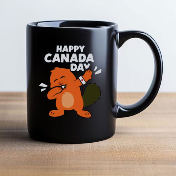 Beaver Dabbing Canada Day Celebration Mug