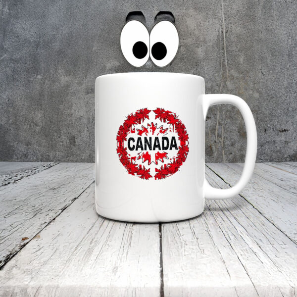 CANADA Maple Leaves Pattern Mug