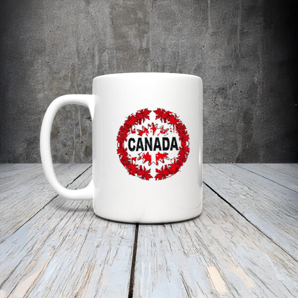 CANADA Maple Leaves Pattern Mug