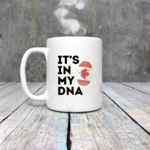 Canada Fingerprint Flag Mug