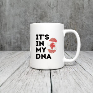 Canada Fingerprint Flag Mug