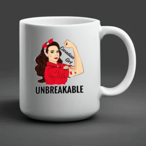 Canada Flag Canadian Girl Unbreakable Mug