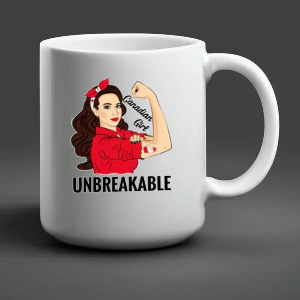 Canada Flag Canadian Girl Unbreakable Mug