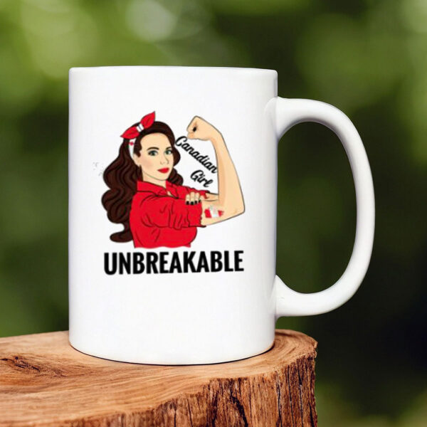 Canada Flag Canadian Girl Unbreakable Mug