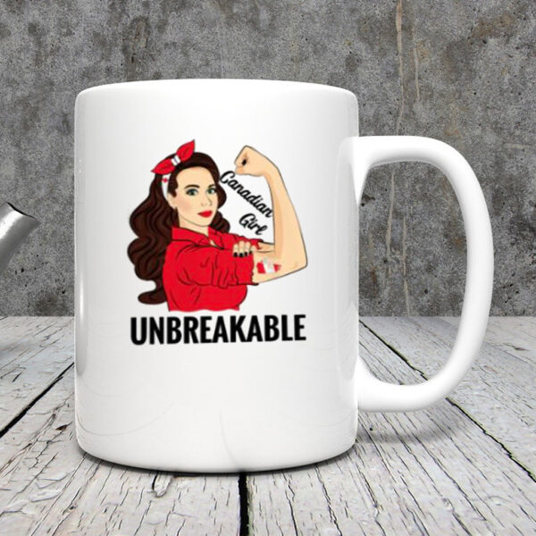 Canada Flag Canadian Girl Unbreakable Mug