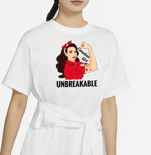 Canada Flag Canadian Girl Unbreakable Shirt