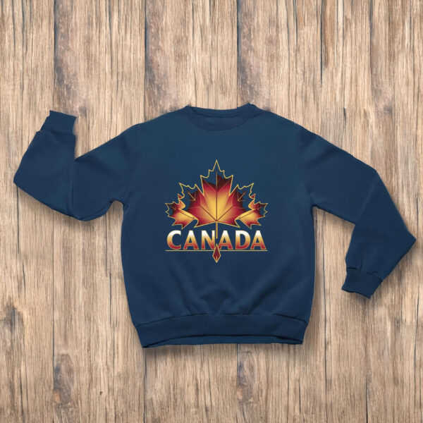 Canada Geometric Maple Leaf Print T-Shirt