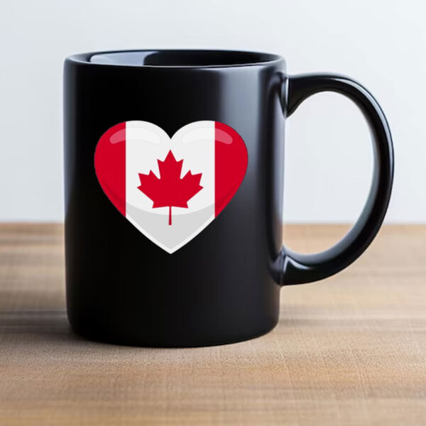 Canada Heart Flag Mugs