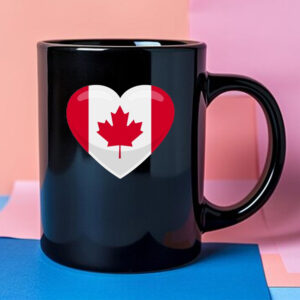 Canada Heart Flag Mugs