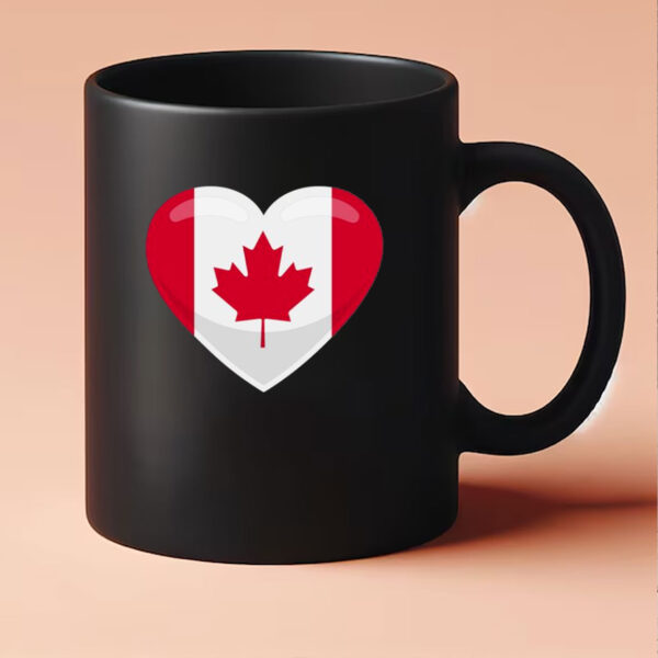 Canada Heart Flag Mugs