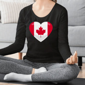 Canada Heart Flag T-Shirt