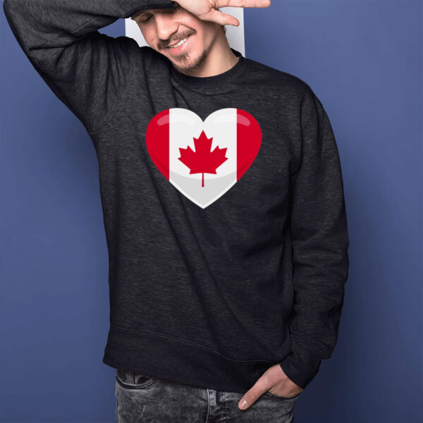 Canada Heart Flag T-Shirt