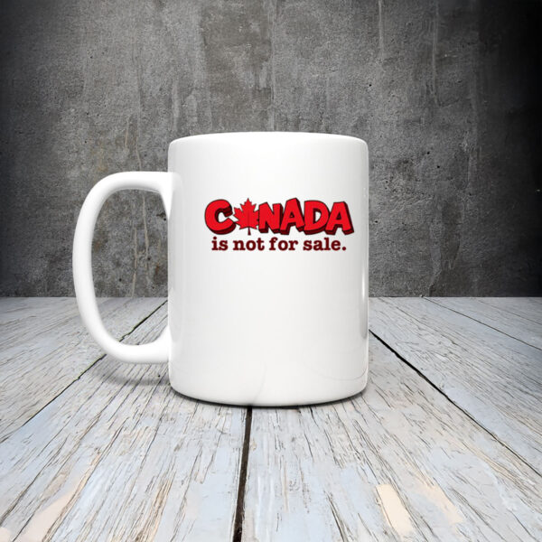 Canada Is Not For Sale – Red Maple Leaf Oversized Mug