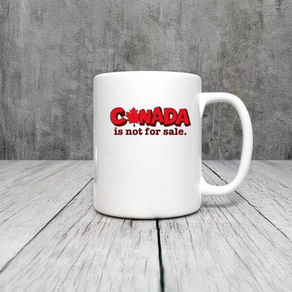 Canada Is Not For Sale – Red Maple Leaf Oversized Mug