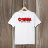 Canada Is Not For Sale – Red Maple Leaf Oversized T-shirt