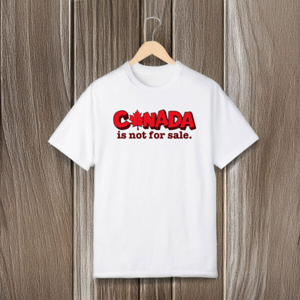 Canada Is Not For Sale – Red Maple Leaf Oversized T-shirt