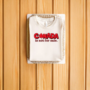 Canada Is Not For Sale – Red Maple Leaf Oversized T-shirt