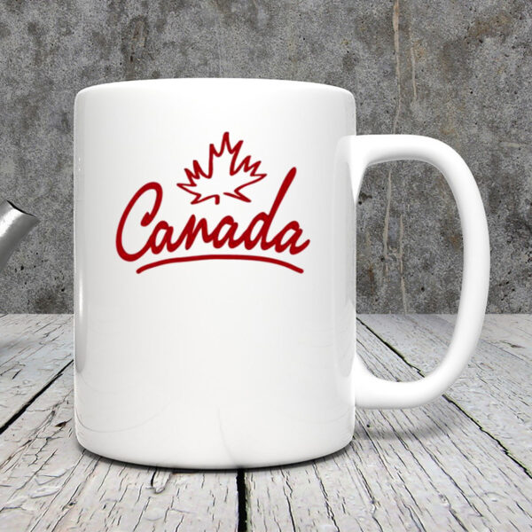 Canada Leaf Script W Mug