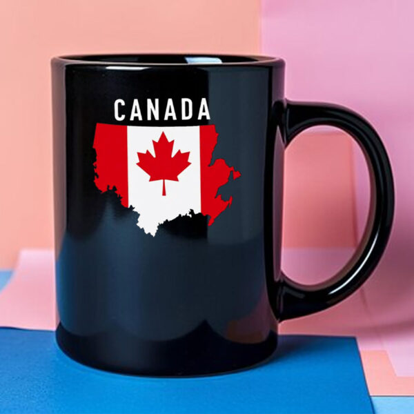 Canada Map & Maple Leaf Mug