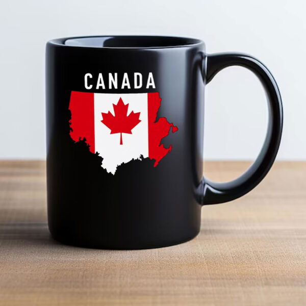 Canada Map & Maple Leaf Mug