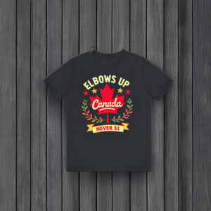 Canada Maple Leaf ELBOWS UP NEVER 51, Patriotic Shirt