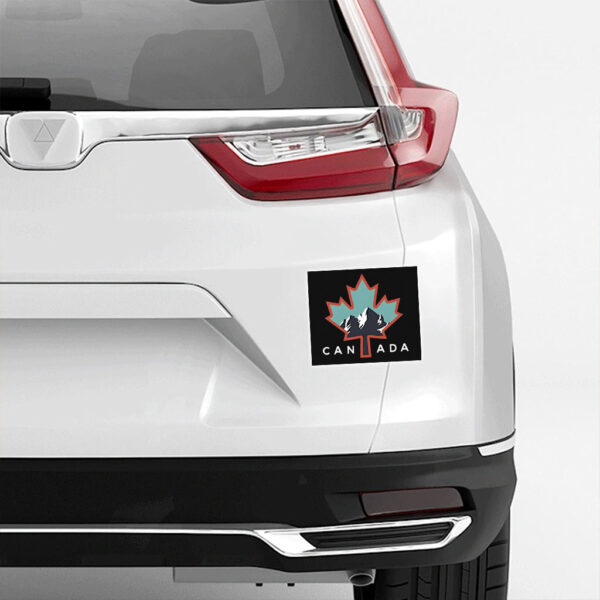 Canada Maple Leaf & Mountain Sticker