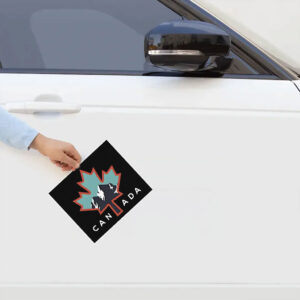 Canada Maple Leaf & Mountain Sticker