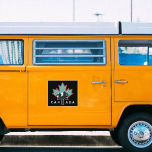 Canada Maple Leaf & Mountain Sticker