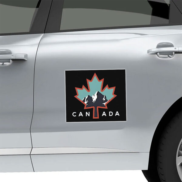 Canada Maple Leaf & Mountain Sticker