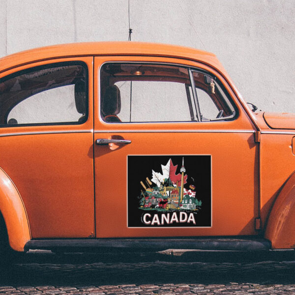 Canadian Culture Collage Sticker