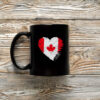 Canadian Flag Heart Mug