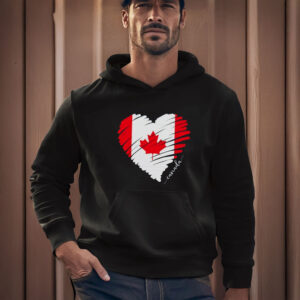 Canadian Flag Heart TShirt