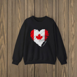 Canadian Flag Heart TShirt